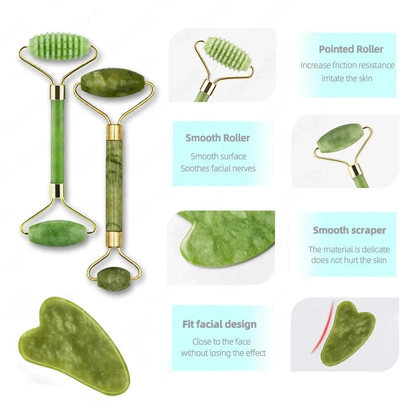 Gua Sha Roller Jade Sculpt | ORŸA